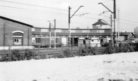 "Katowice", widok lokomotywowni, 13.10.1992. Fot. J. Szeliga. Numer inwentarzowy: Neg....